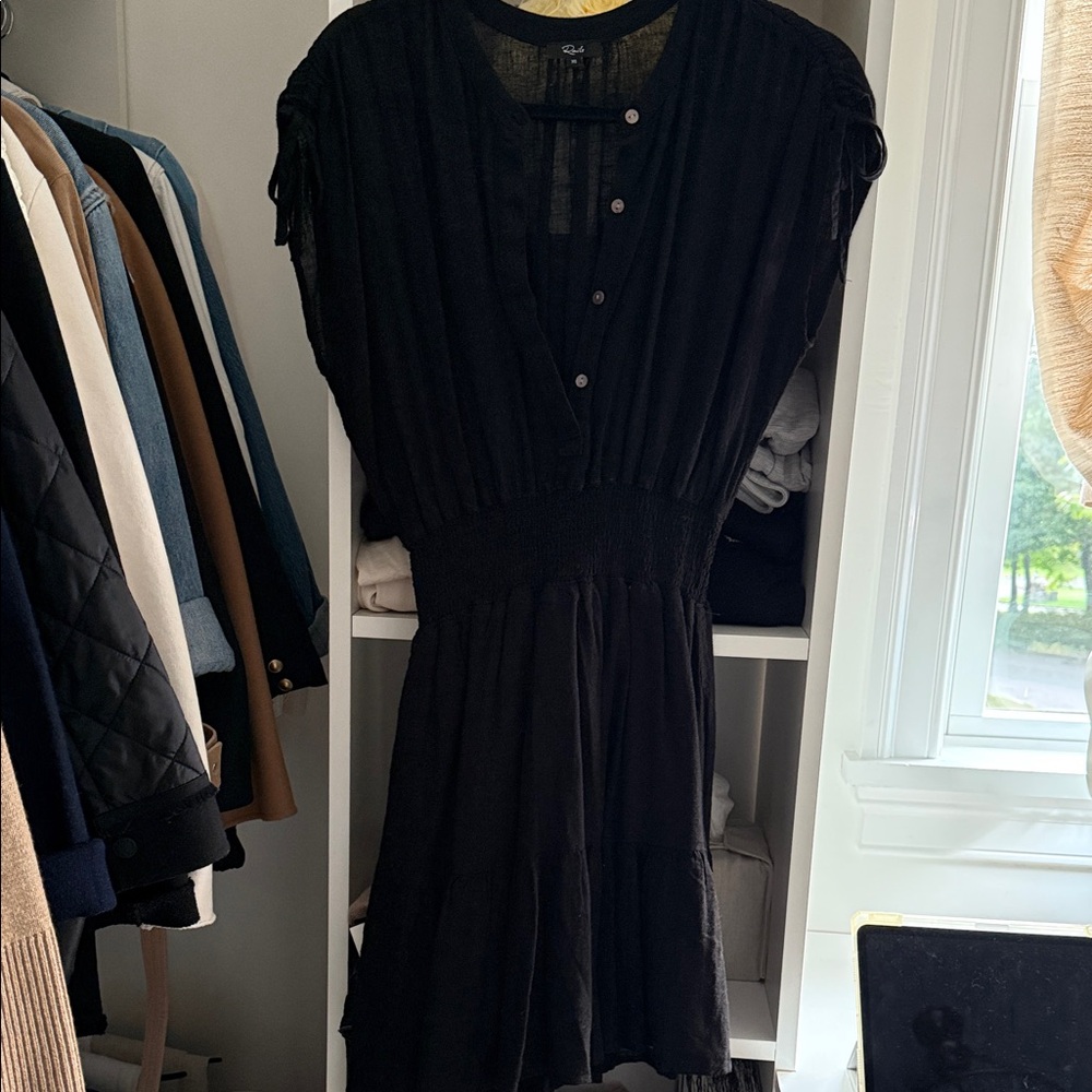 Rails Black Long Sleeve Dress